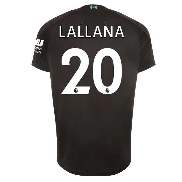 Camiseta Liverpool NO.20 Lallana Tercera equipación 2019-2020 Negro